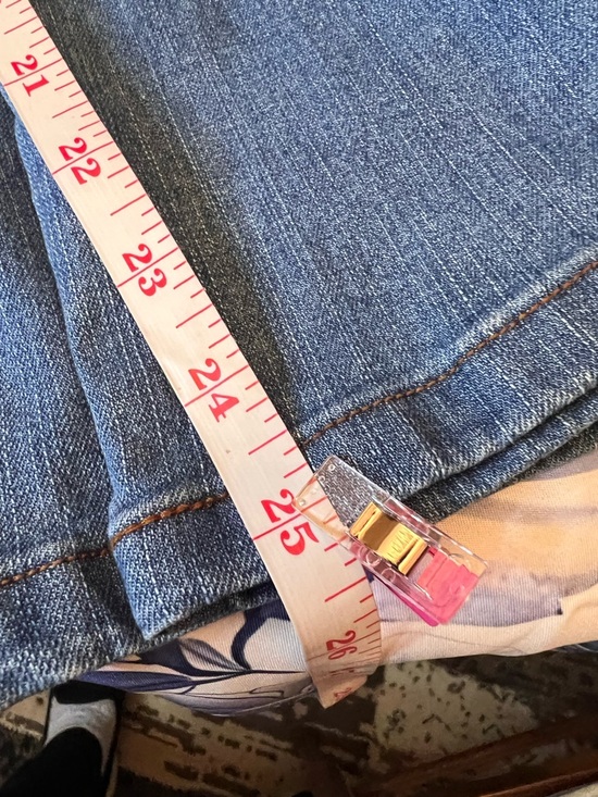 Strapless High-Rise Denim Jumpsuit in Blue - Picture 10 of 16